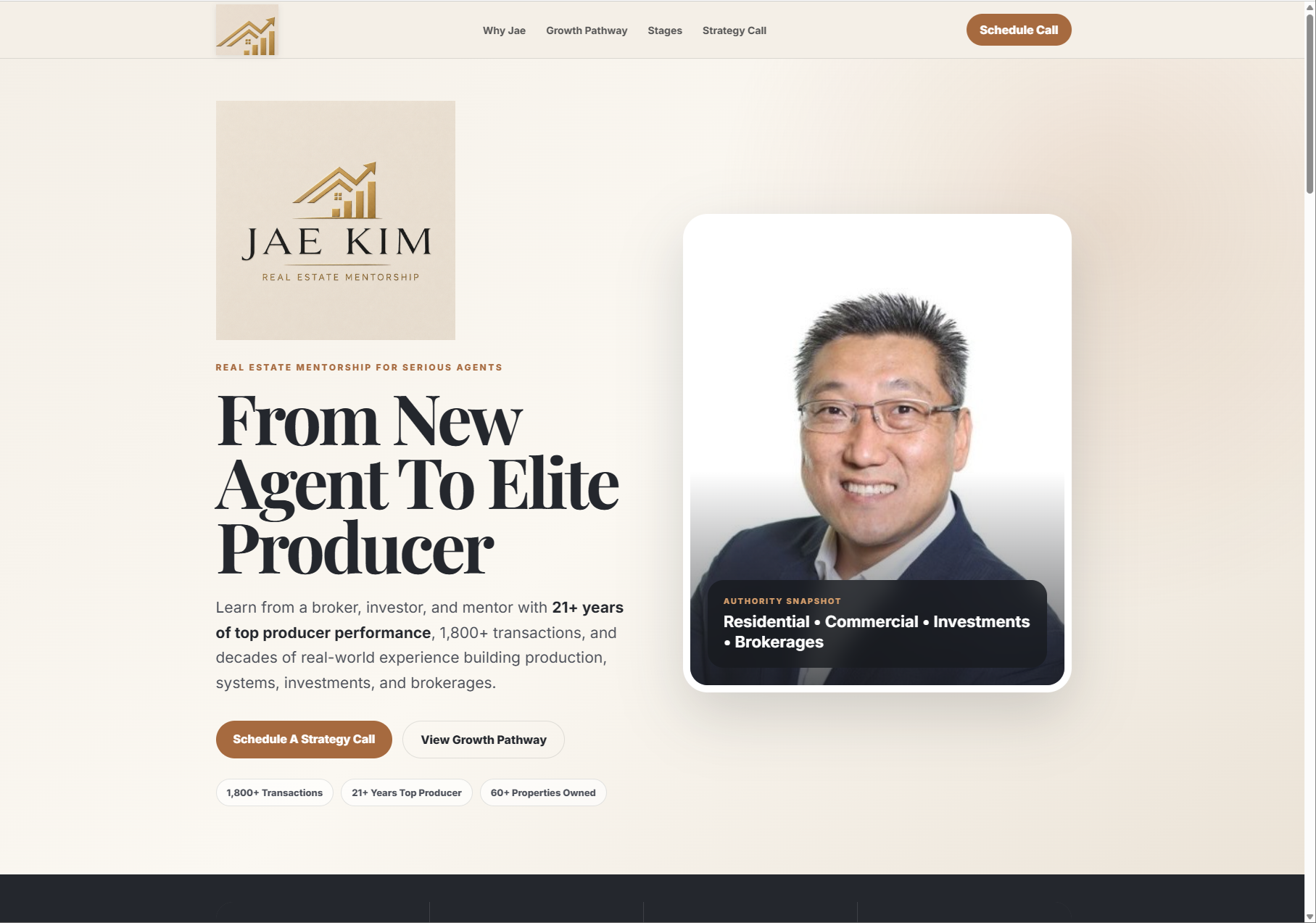 Jae Kim Website Preview